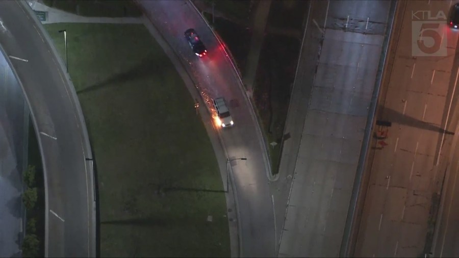 Pursuit of possible armed suspect