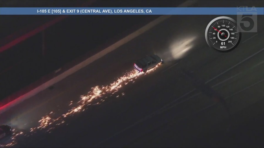 Pursuit of possible armed suspect