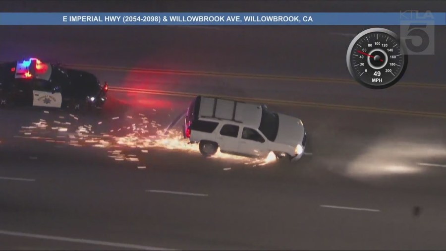 Pursuit of possible armed suspect